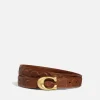 Belts*Coach C Logo-Embossed Leather Belt