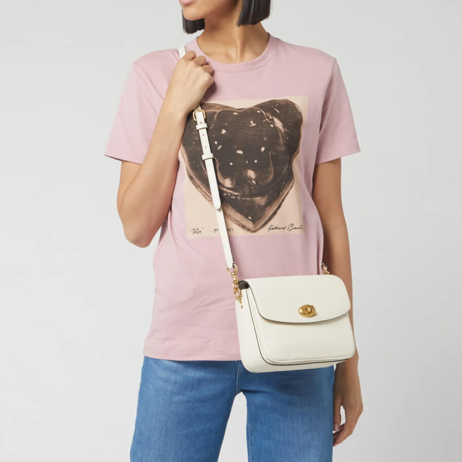 Crossbody Bags*Coach Cassie Polished Pebbled Leather Crossbody 19 - Chalk