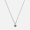 Necklaces*Coach Charming Crystals Silver-Plated Necklace