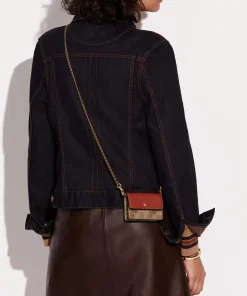 Purses And Cardholders*Coach Coated Canvas Signature Half Flap Card Case