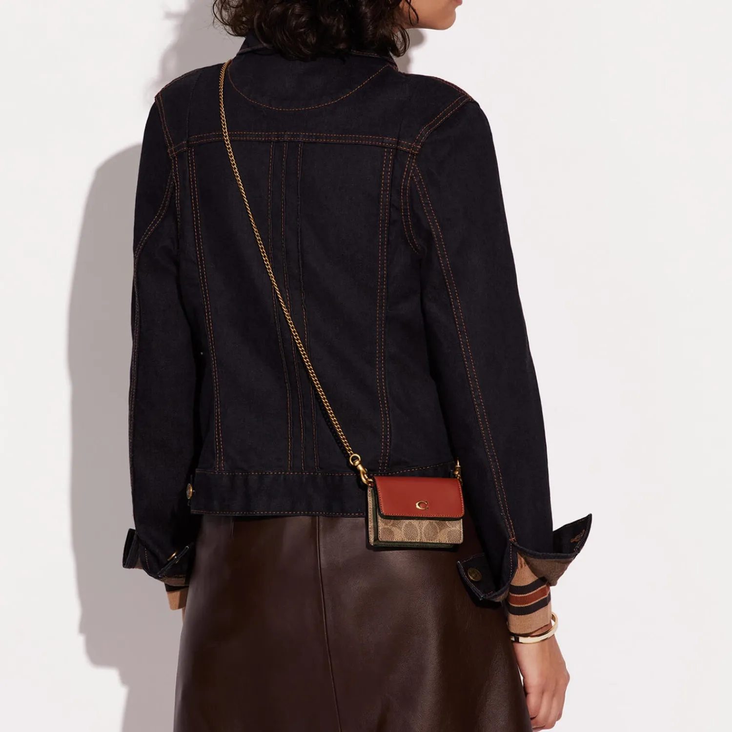 Purses And Cardholders*Coach Coated Canvas Signature Half Flap Card Case