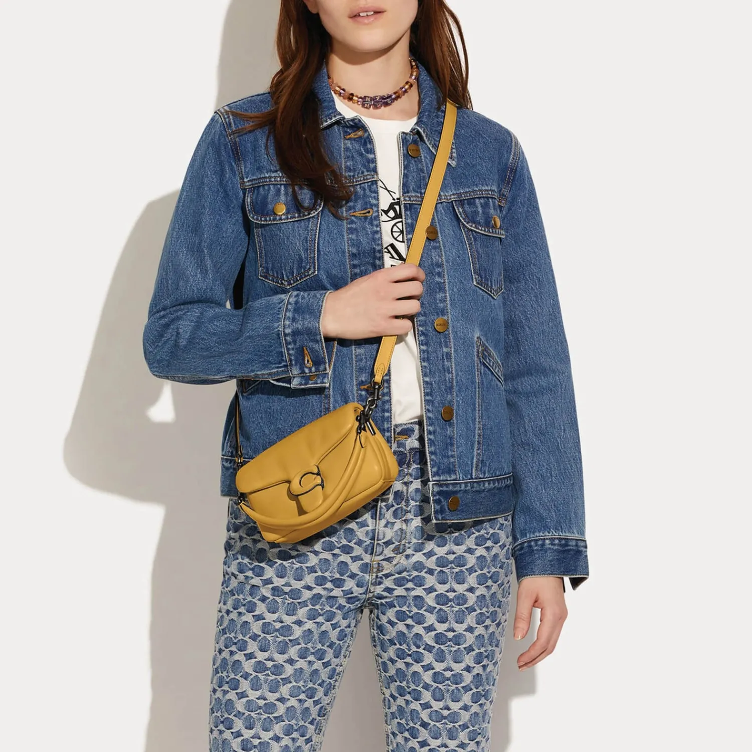 Shoulder Bags*Coach Covered C Closure Pillow Tabby Leather Shoulder Bag