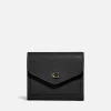 Purses And Cardholders*Coach Crossgrain Leather Small Wallet - Black