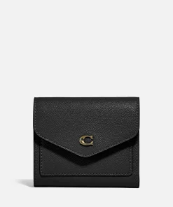 Purses And Cardholders*Coach Crossgrain Leather Small Wallet - Black