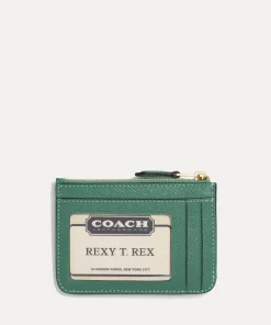 Purses And Cardholders*Coach Crossgrain Mini Pebbled Leather Id Wallet