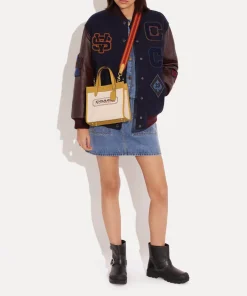 Tote Bags*Coach Field 22 Canvas And Faux Leather Tote Bag