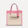 Tote Bags*Coach Field 22 Canvas And Faux Leather Tote Bag