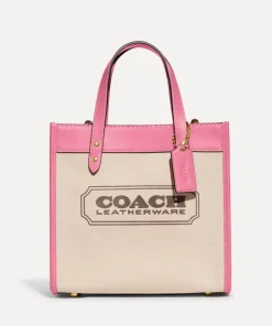 Tote Bags*Coach Field 22 Canvas And Faux Leather Tote Bag