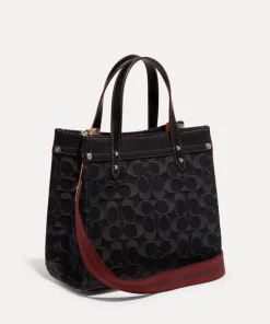Tote Bags*Coach Field Tote 22 Leather And Jacquard-Blend Bag
