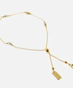 Bracelets & Bangles*Coach Gold-Plated And Faux Pearl Slider Bracelet