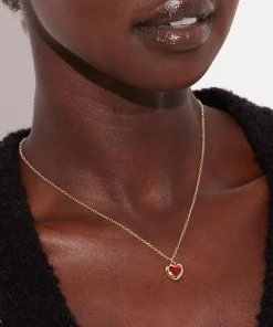 Necklaces*Coach Heart Pendant Necklace