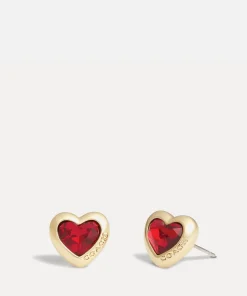 Earrings*Coach Heart Stud Earrings