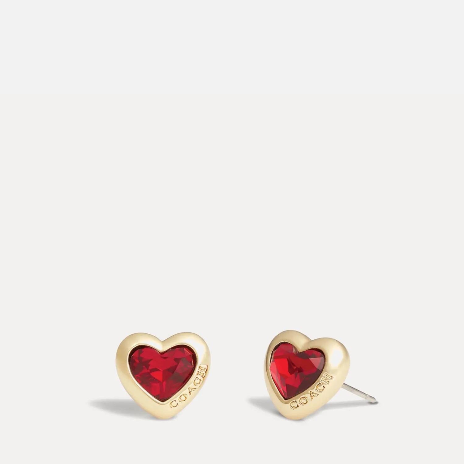 Earrings*Coach Heart Stud Earrings