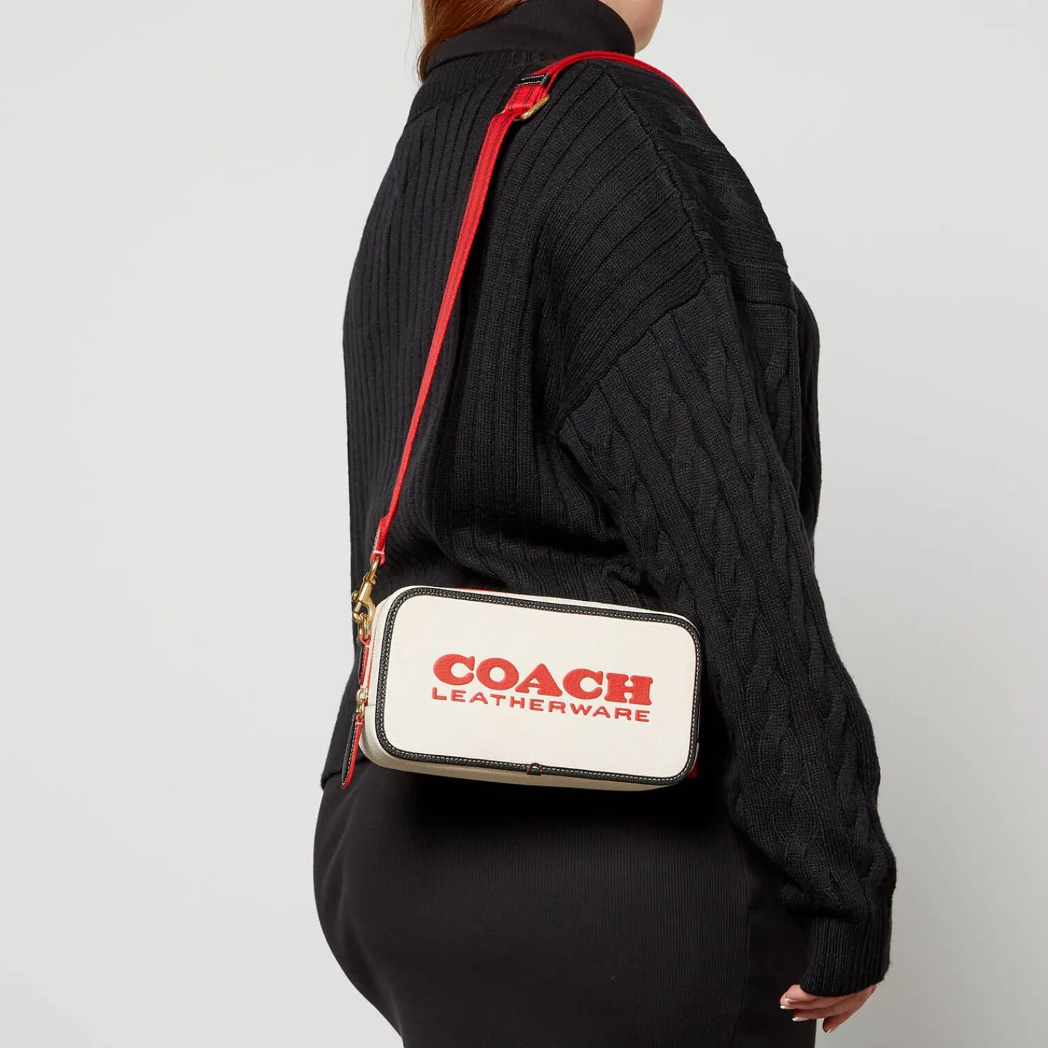 Crossbody Bags*Coach Kia Leather Camera Bag