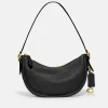 Shoulder Bags*Coach Luna Pebbled Leather Shoulder Bag Black