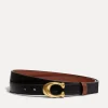 Belts*Coach 25Mm Sculpted C Leather Reversible Belt