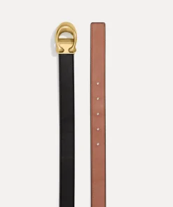 Belts*Coach 25Mm Sculpted C Leather Reversible Belt