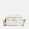 Crossbody Bags*Coach Pebbled Leather Camera Bag Chalk