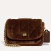 Shoulder Bags*Coach Pillow Madison 18 Quilted Shearling Shoulder Bag