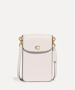 Tech Accessories*Coach Polished C Phone Leather Crossbody Bag
