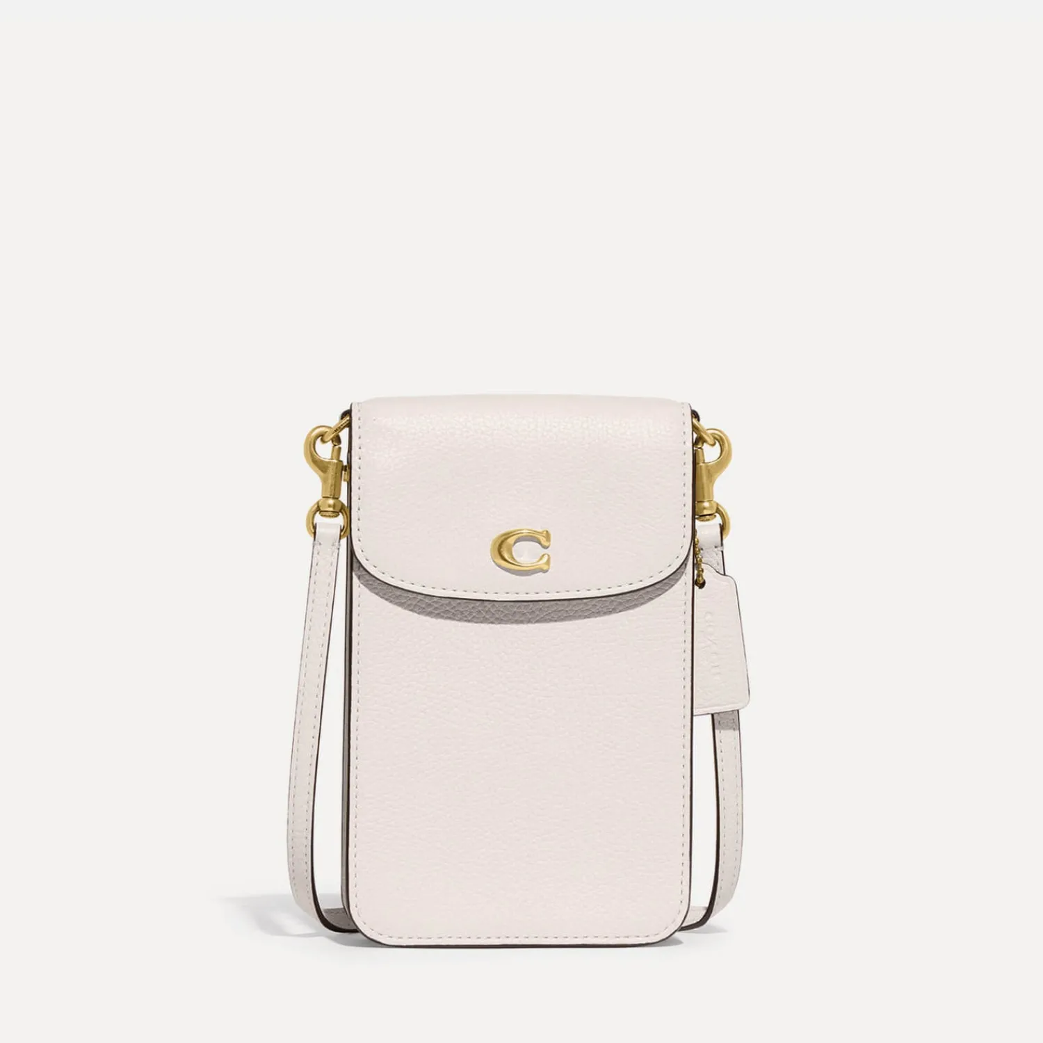 Tech Accessories*Coach Polished C Phone Leather Crossbody Bag