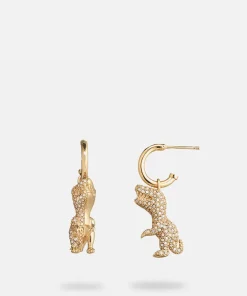 Jewellery Sets*Coach Rexy Crystal And Gold-Tone Earrings