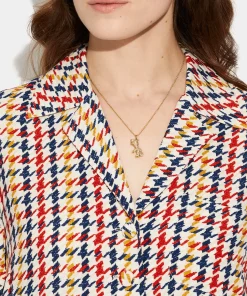 Jewellery Sets*Coach Rexy Pendant Crystal And Gold-Tone Necklace