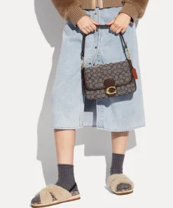 Shoulder Bags*Coach Signature Soft Tabby Jacquard Shoulder Bag