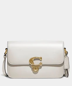 Shoulder Bags*Coach Studio Leather Shoulder Bag Chalk