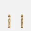 Earrings*Coach Women's Classic Pearl Huggie - Gold