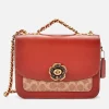 Shoulder Bags*Coach Women's Coated Canvas Signature Madison Bag - Tan Rust