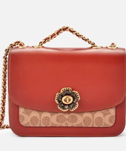 Shoulder Bags*Coach Women's Coated Canvas Signature Madison Bag - Tan Rust
