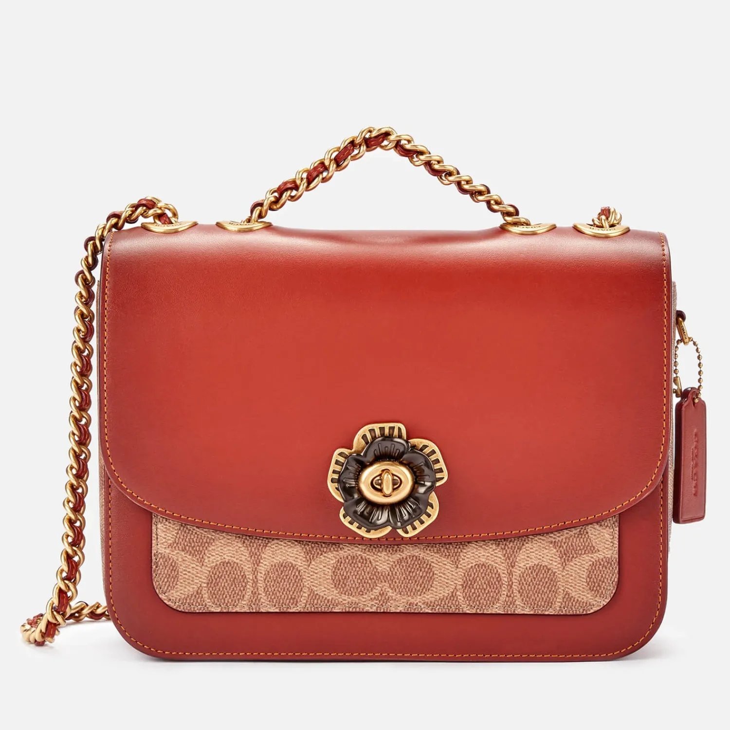 Shoulder Bags*Coach Women's Coated Canvas Signature Madison Bag - Tan Rust