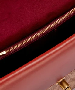 Shoulder Bags*Coach Women's Coated Canvas Signature Madison Bag - Tan Rust