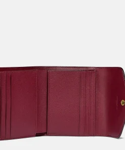 Purses And Cardholders*Coach Women's Colorblock Coated Canvas Signature Wallet - Tan Rust