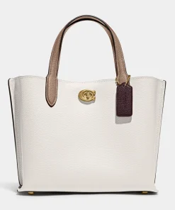 Tote Bags*Coach Women's Colorblock Willow Tote Bag 24 - Chalk Multi