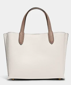 Tote Bags*Coach Women's Colorblock Willow Tote Bag 24 - Chalk Multi