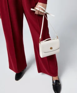 Crossbody Bags*Coach Women's Kip Turnlock Cross Body Bag - Chalk