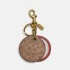 Keyrings And Bag Charms*Coach Women's Mirror Bag Charm - Tan Rust