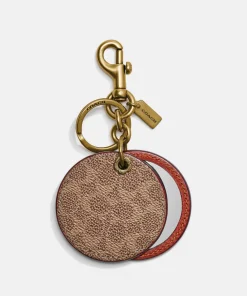 Keyrings And Bag Charms*Coach Women's Mirror Bag Charm - Tan Rust