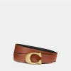 Belts*Coach Women's 25Mm Sculpted C Reversible Belt - Black 1941 Saddle