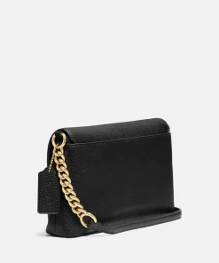 Crossbody Bags*Coach Women's Polished Pebble Crosstown Cross Body Bag - Black