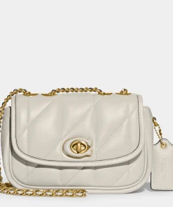 Shoulder Bags*Coach Women's Quilted Pillow Madison Shoulder Bag 18 - Chalk