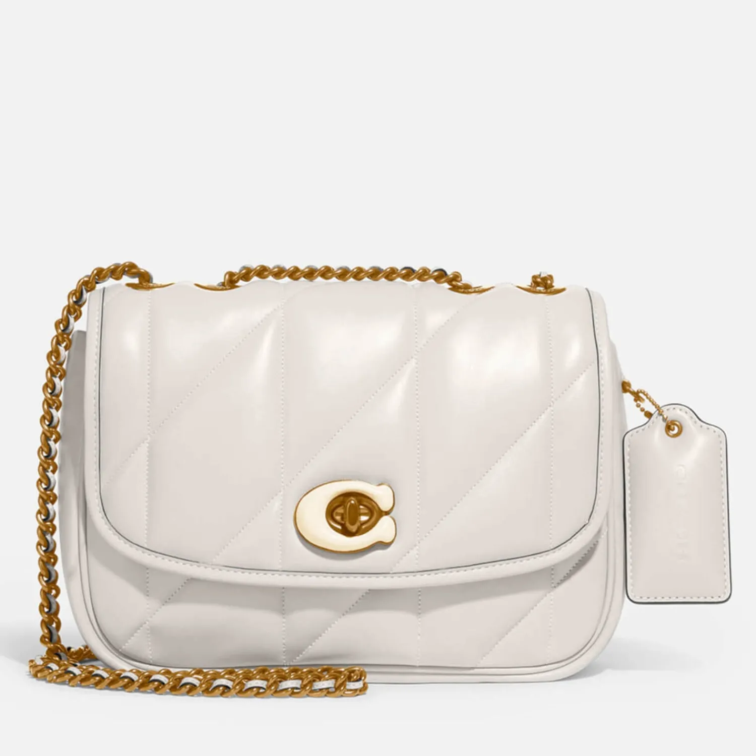 Shoulder Bags*Coach Women's Quilted Pillow Madison Shoulder Bag - Chalk