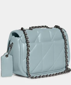 Shoulder Bags*Coach Women's Quilted Pillow Madison Shoulder Bag 18 - Aqua