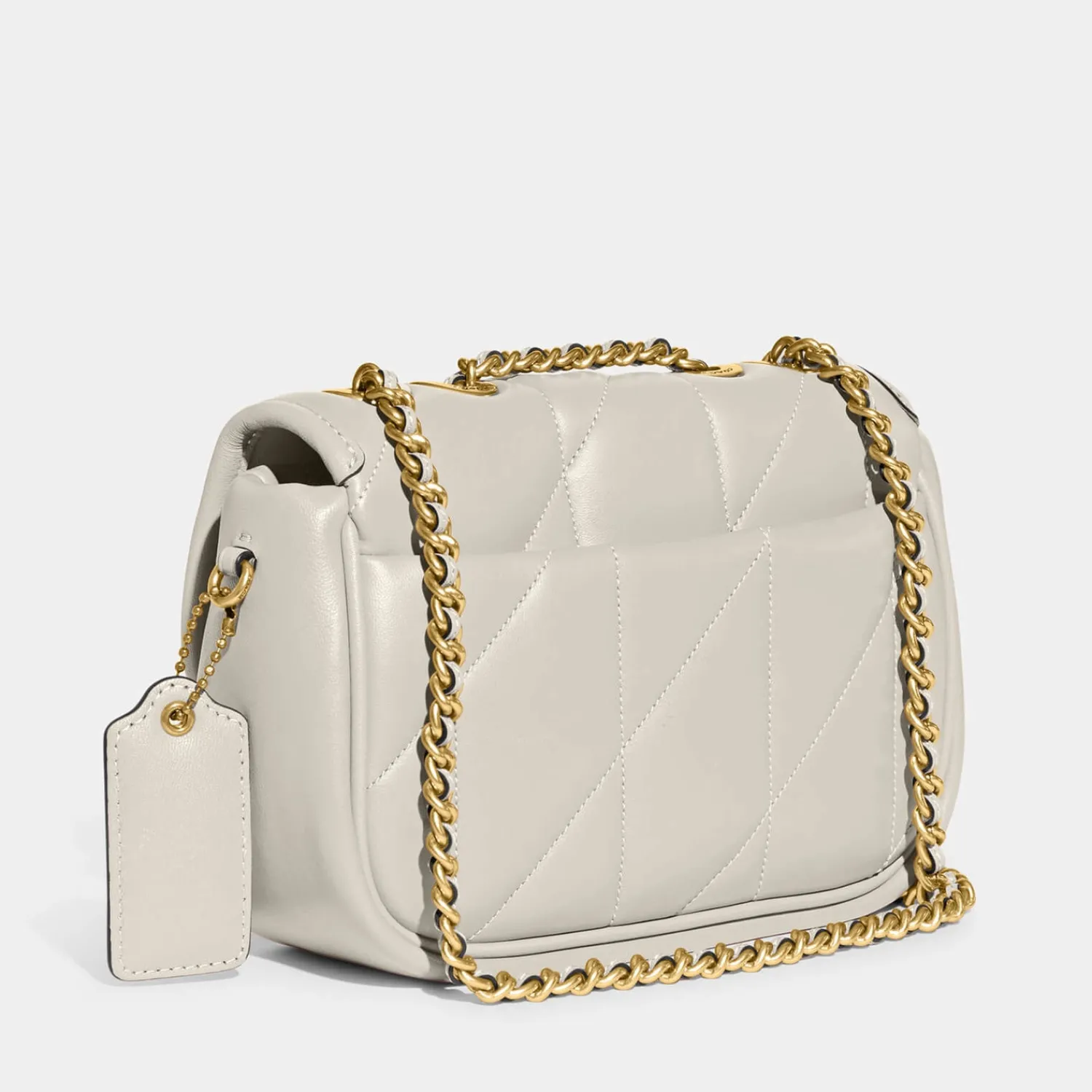 Shoulder Bags*Coach Women's Quilted Pillow Madison Shoulder Bag 18 - Chalk