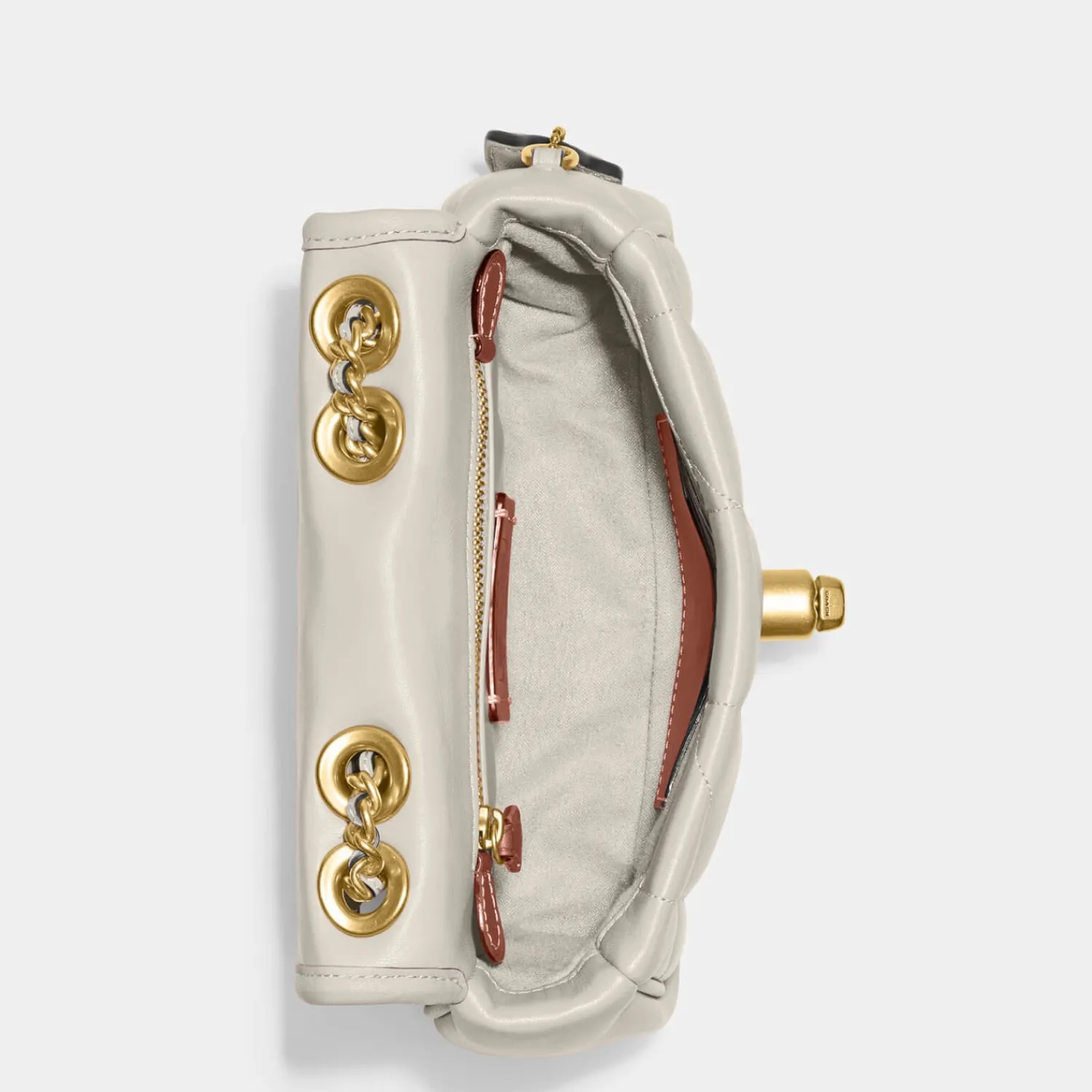 Shoulder Bags*Coach Women's Quilted Pillow Madison Shoulder Bag 18 - Chalk