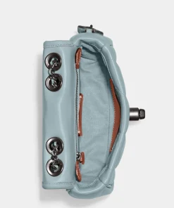 Shoulder Bags*Coach Women's Quilted Pillow Madison Shoulder Bag 18 - Aqua