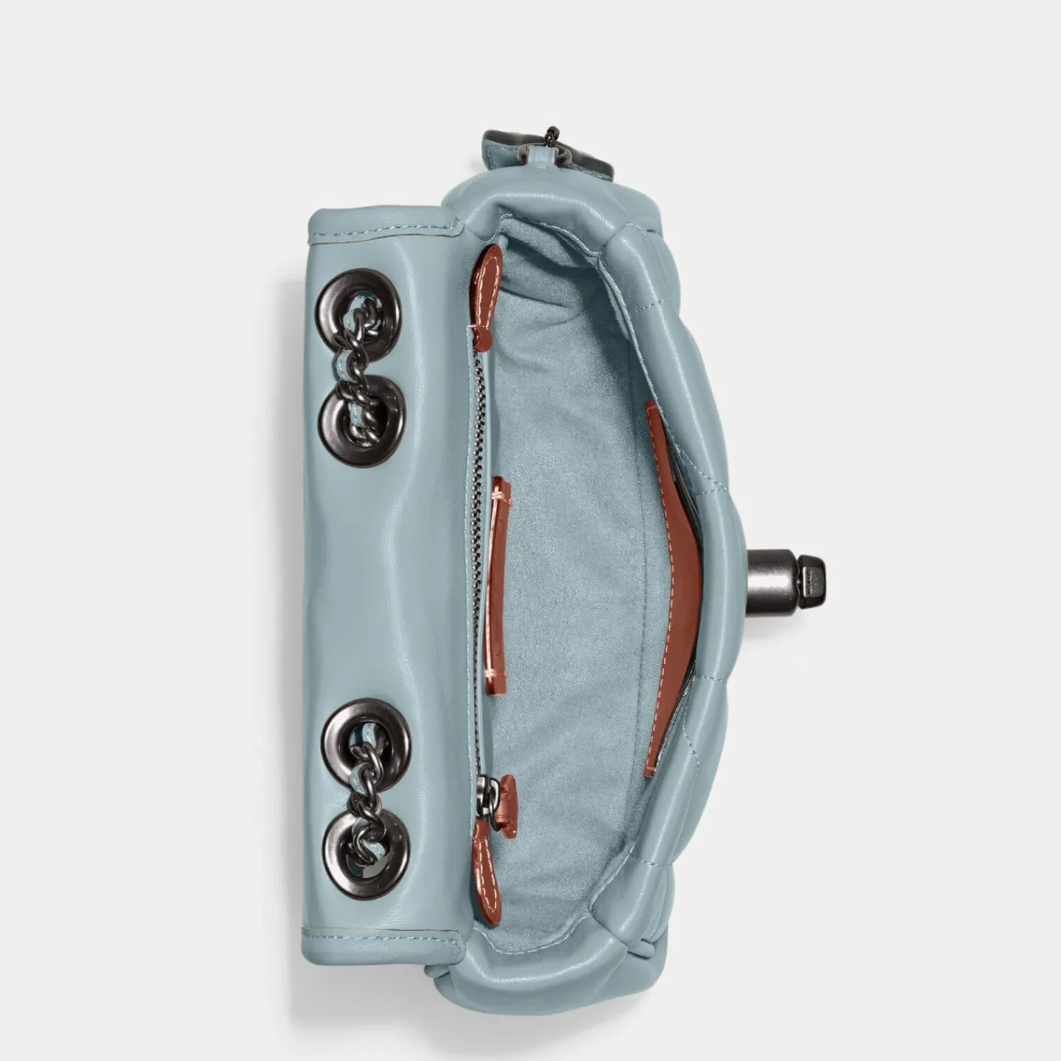 Shoulder Bags*Coach Women's Quilted Pillow Madison Shoulder Bag 18 - Aqua