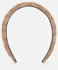 Hair Accessories*Coach Women's Signature Headband - Khaki